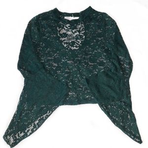Green Bell Sleeve Shirt